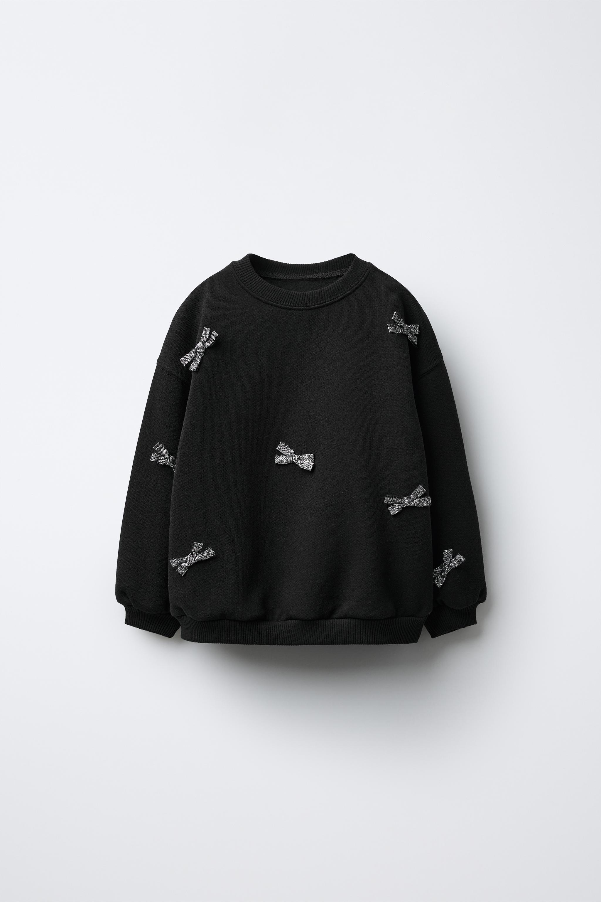 SPARKLY BOW SWEATSHIRT